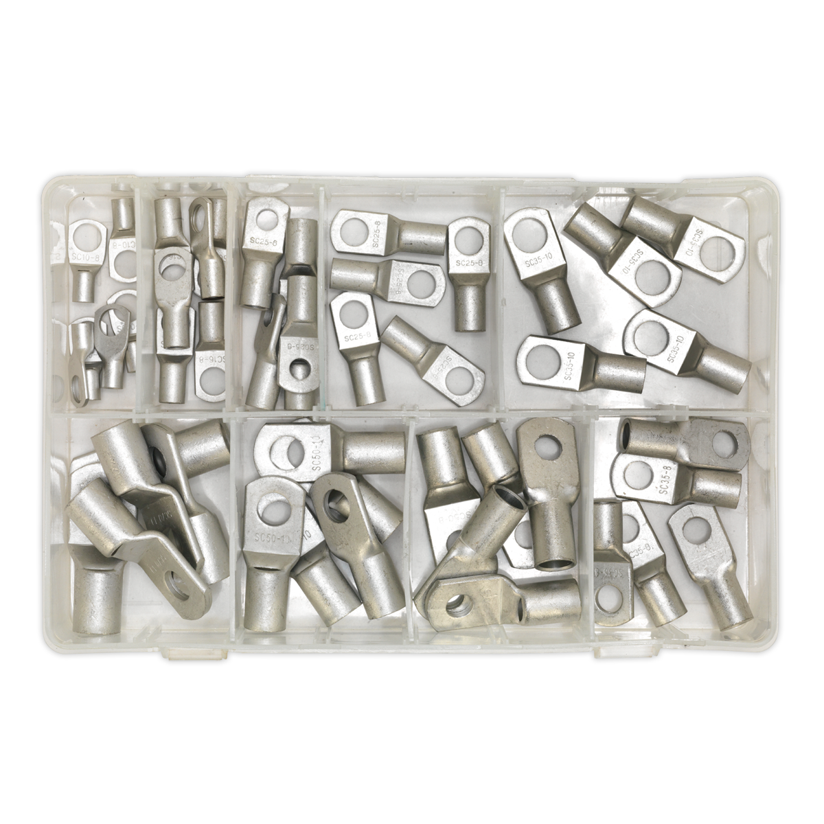 Sealey 52pc Copper Lug Terminal Assortment AB016CT