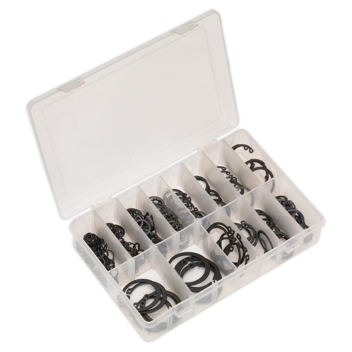 Sealey 200pc Internal/External Circlip Assortment - Metric AB017CC