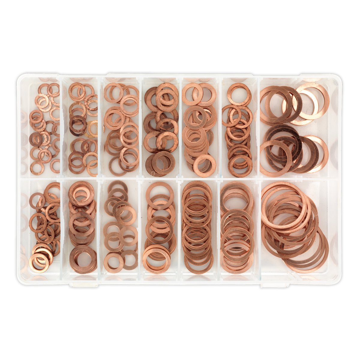 Sealey 250pc Copper Sealing Washer Assortment - Metric AB020CW