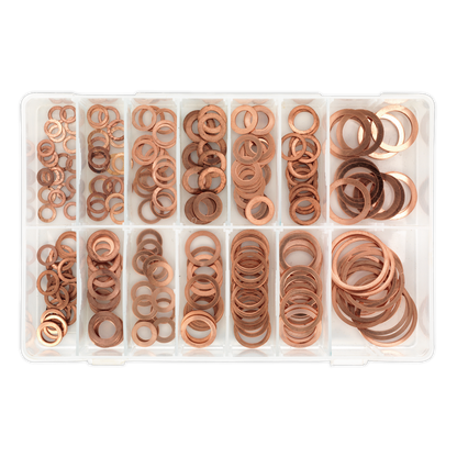 Sealey 250pc Copper Sealing Washer Assortment - Metric AB020CW