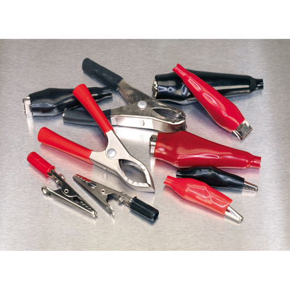 Sealey 60pc Crocodile Clip Assortment - Black & Red AB023CA