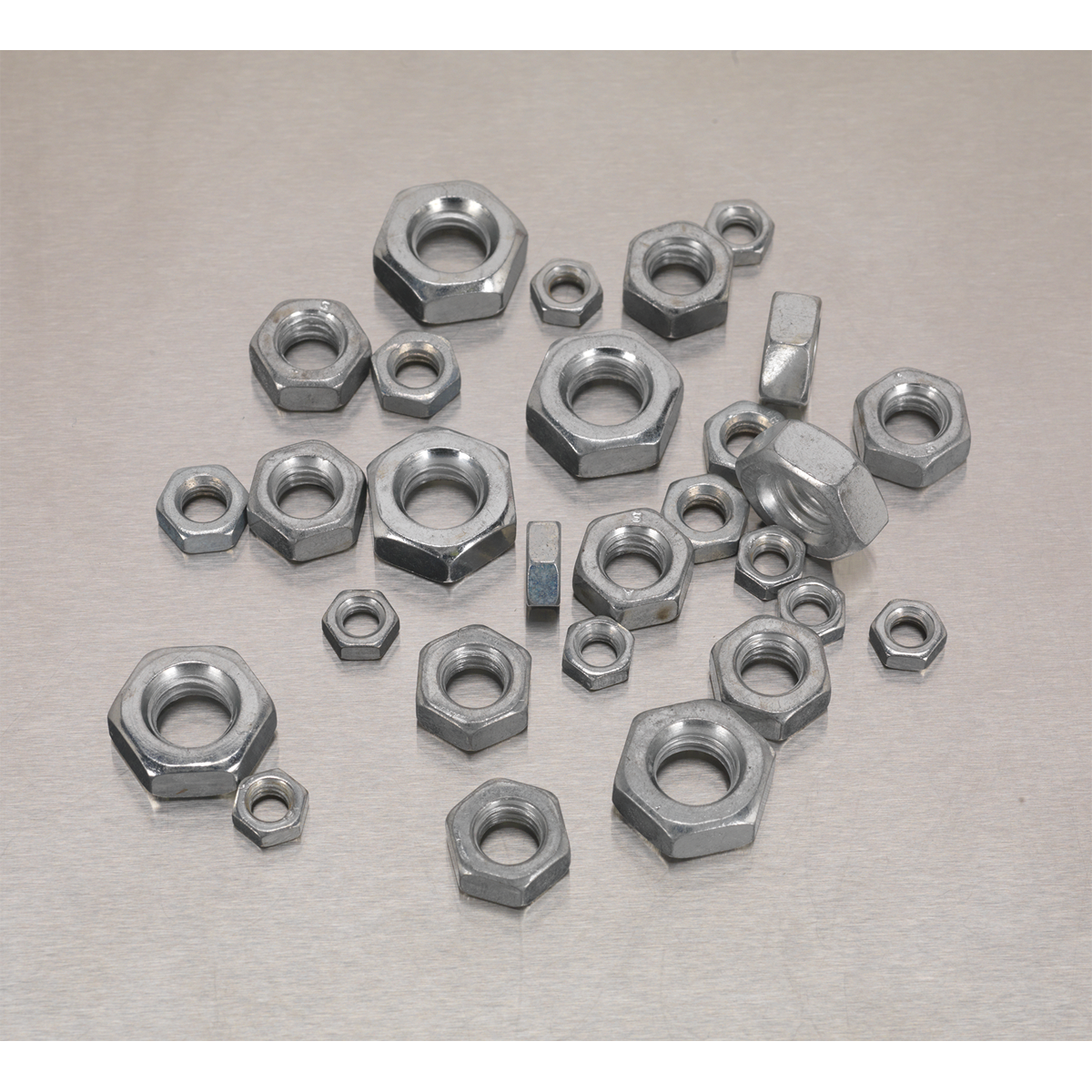 Sealey 370pc Steel Nut Assortment DIN 934 - M5-M10 AB028SN