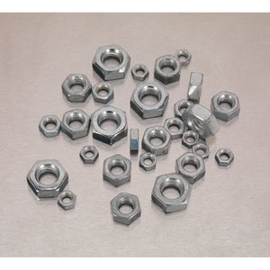 Sealey 370pc Steel Nut Assortment DIN 934 - M5-M10 AB028SN