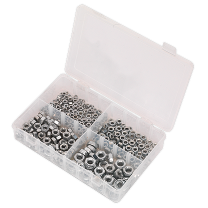 Sealey 370pc Steel Nut Assortment DIN 934 - M5-M10 AB028SN