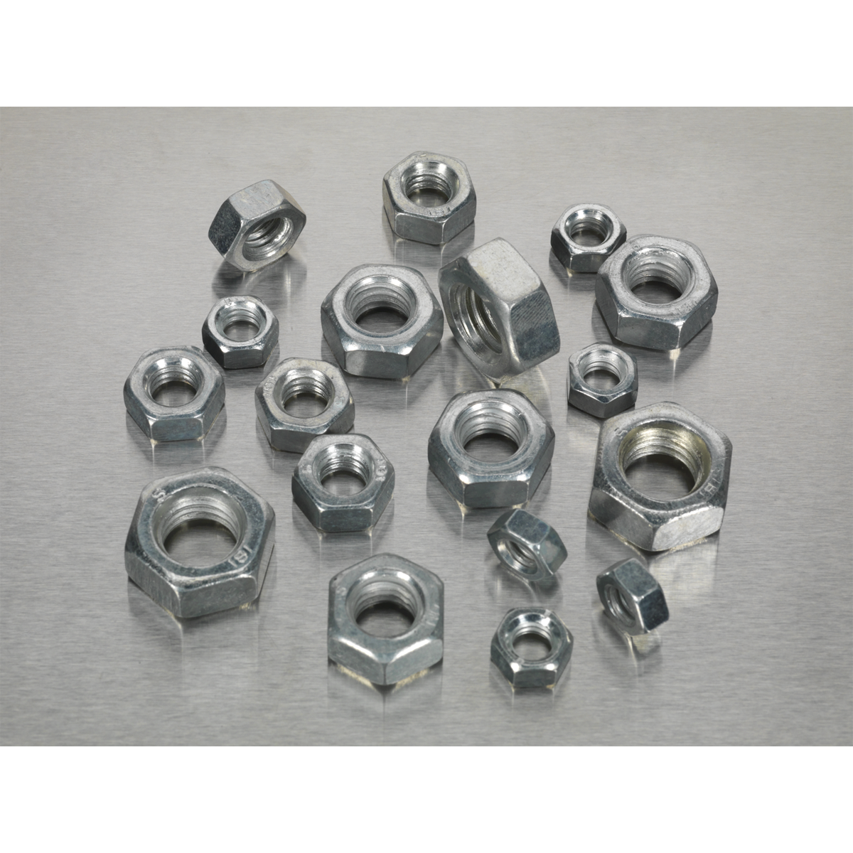 Sealey 320pc 1/4"-1/2"UNF Steel Nut Assortment AB029SN