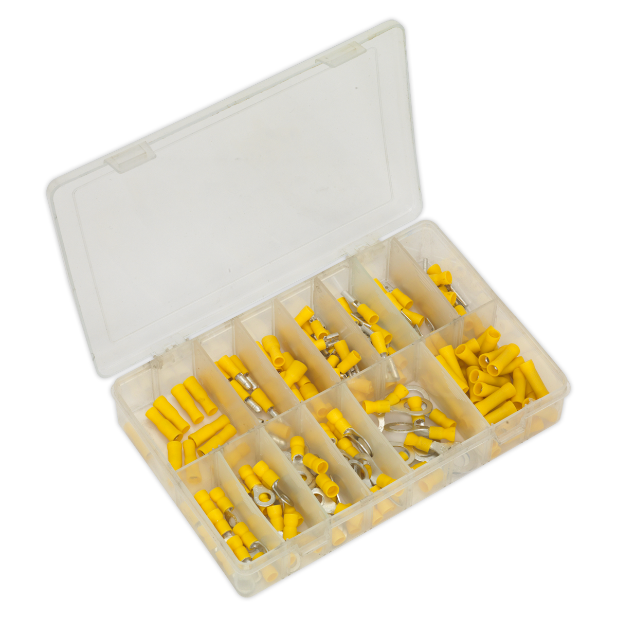 Sealey 140pc Yellow Crimp Terminal Assortment AB041YT