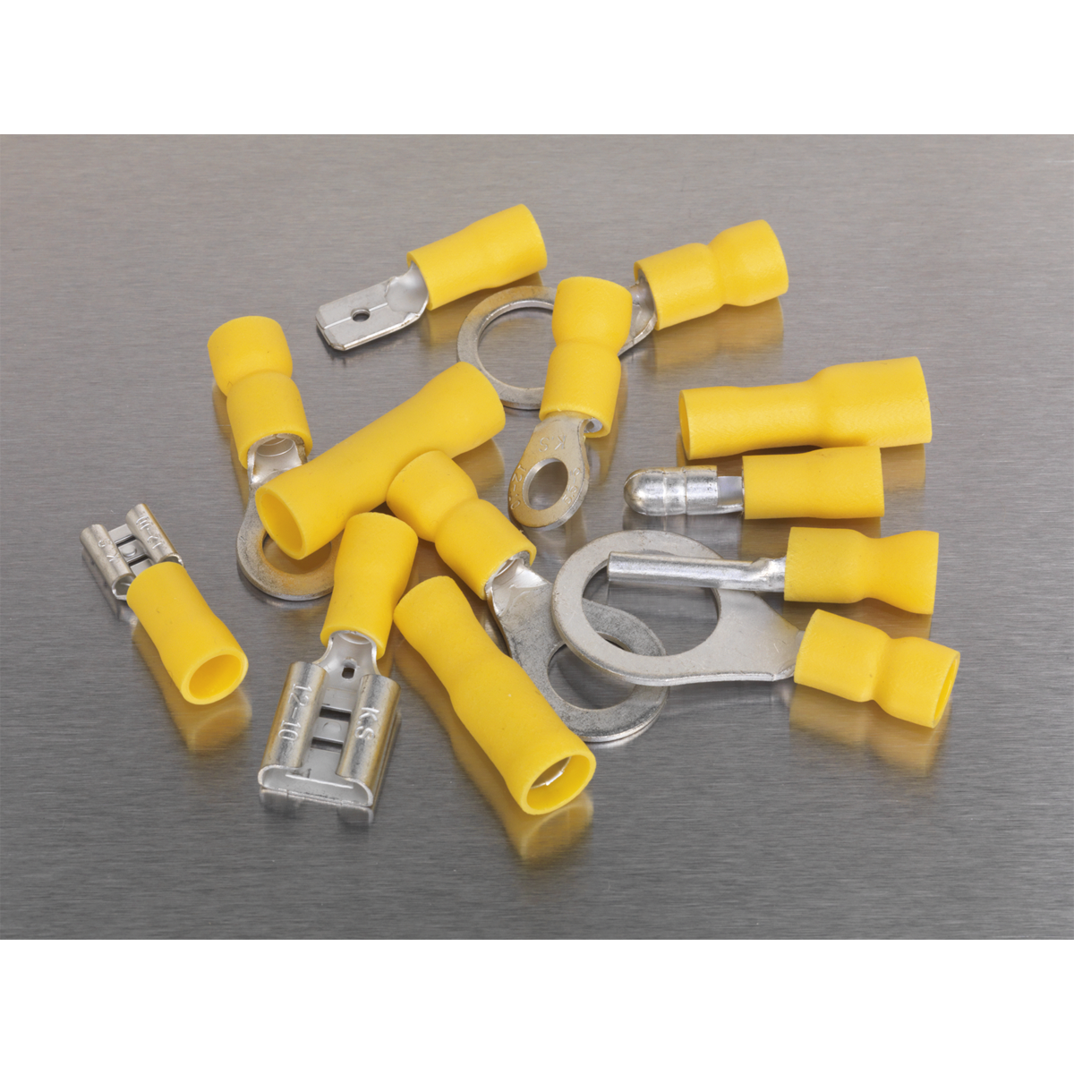 Sealey 140pc Yellow Crimp Terminal Assortment AB041YT