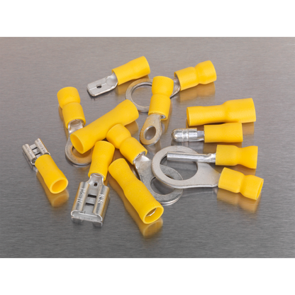 Sealey 140pc Yellow Crimp Terminal Assortment AB041YT