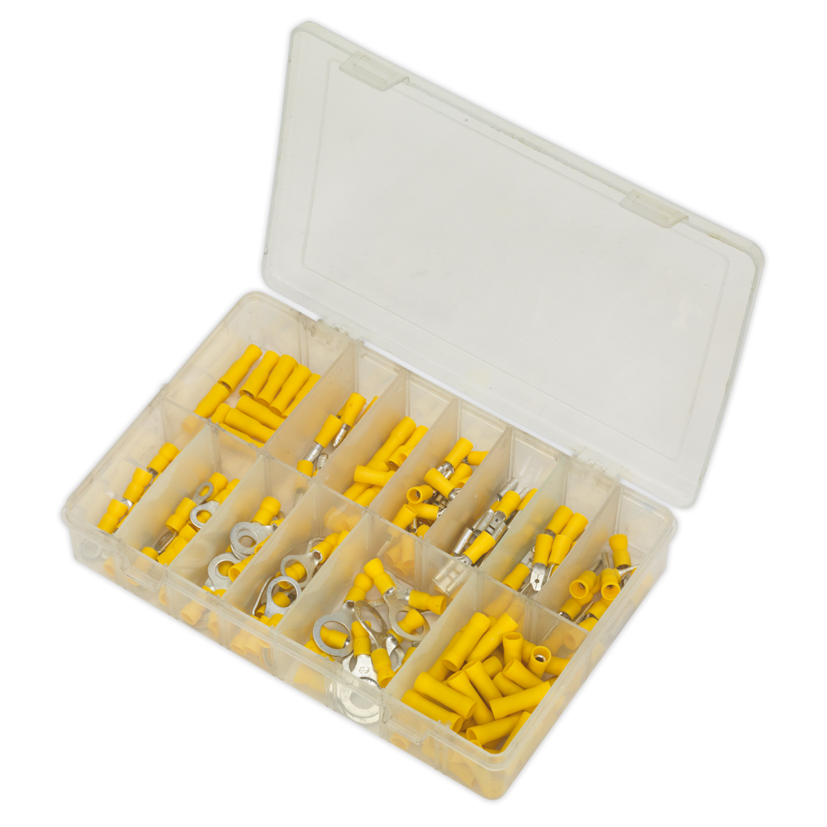 Sealey 140pc Yellow Crimp Terminal Assortment AB041YT