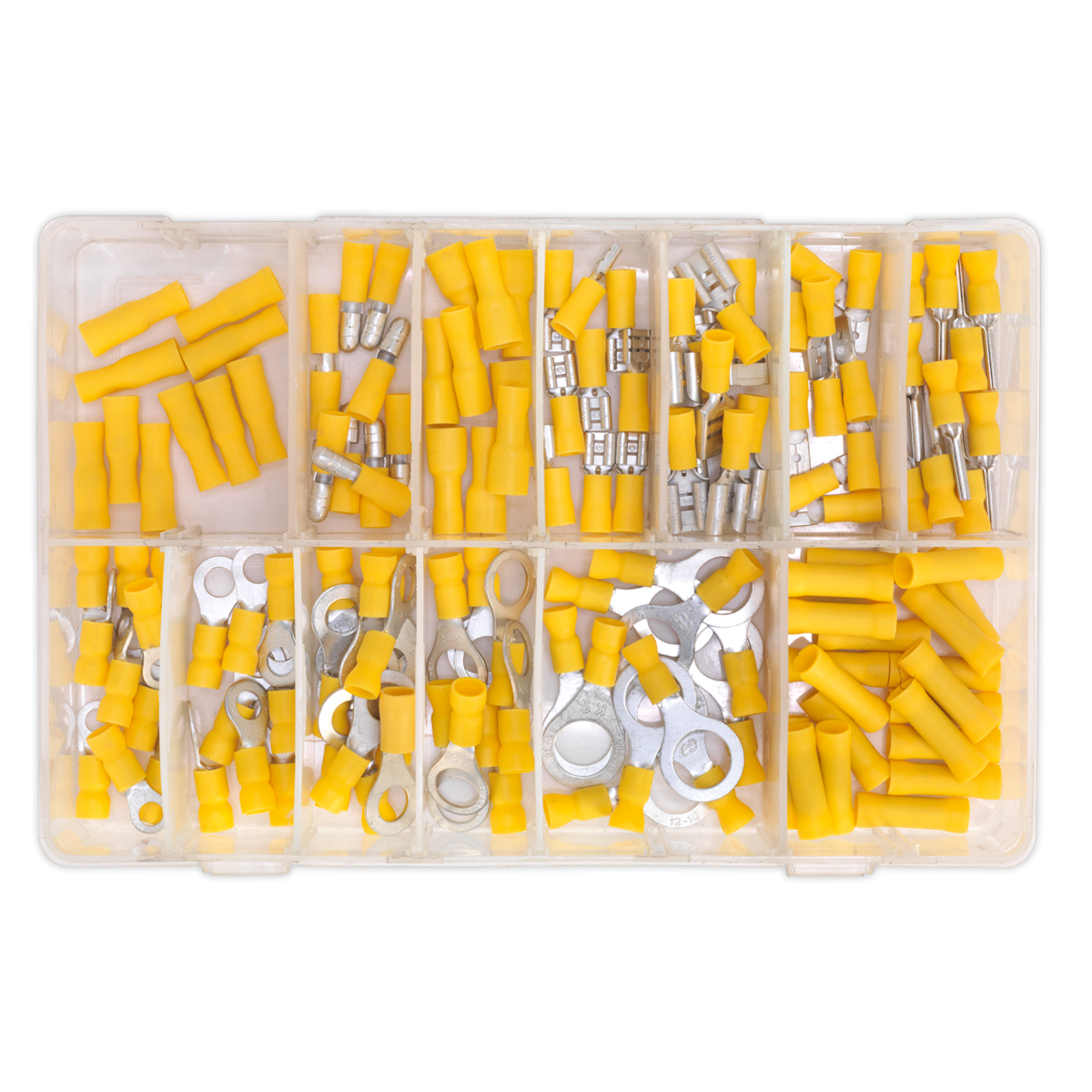 Sealey 140pc Yellow Crimp Terminal Assortment AB041YT
