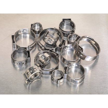 Sealey 160pc Stainless Steel O-Clip Single Ear Assortment AB043SE