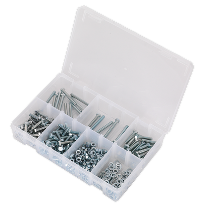 Sealey 444pc High Tensile Setscrew, Nut & Washer Assortment M5 AB049SNW