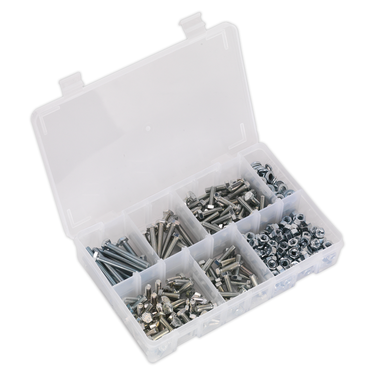 Sealey 408pc High Tensile Setscrew, Nut & Washer Assortment M6 AB050SNW