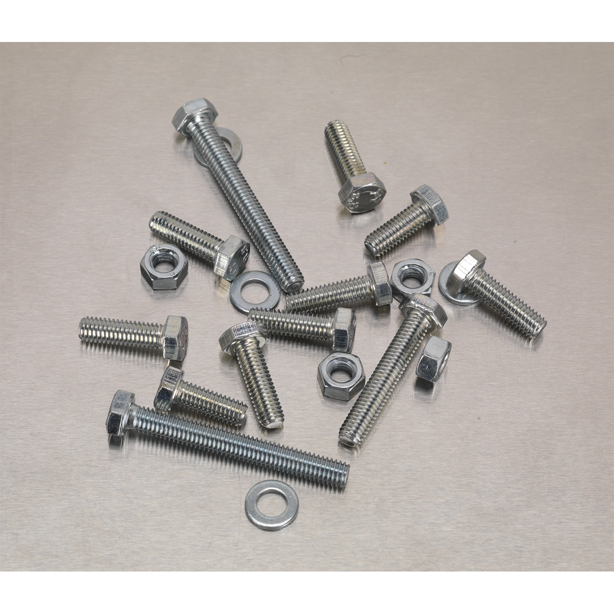 Sealey 408pc High Tensile Setscrew, Nut & Washer Assortment M6 AB050SNW