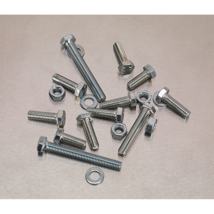 Sealey 408pc High Tensile Setscrew, Nut & Washer Assortment M6 AB050SNW