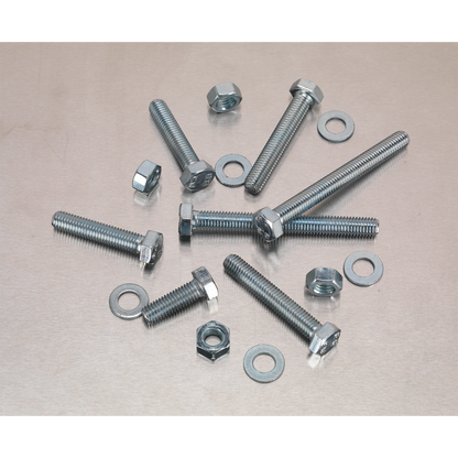 Sealey 220pc High Tensile Setscrew, Nut & Washer Assortment M8 AB051SNW