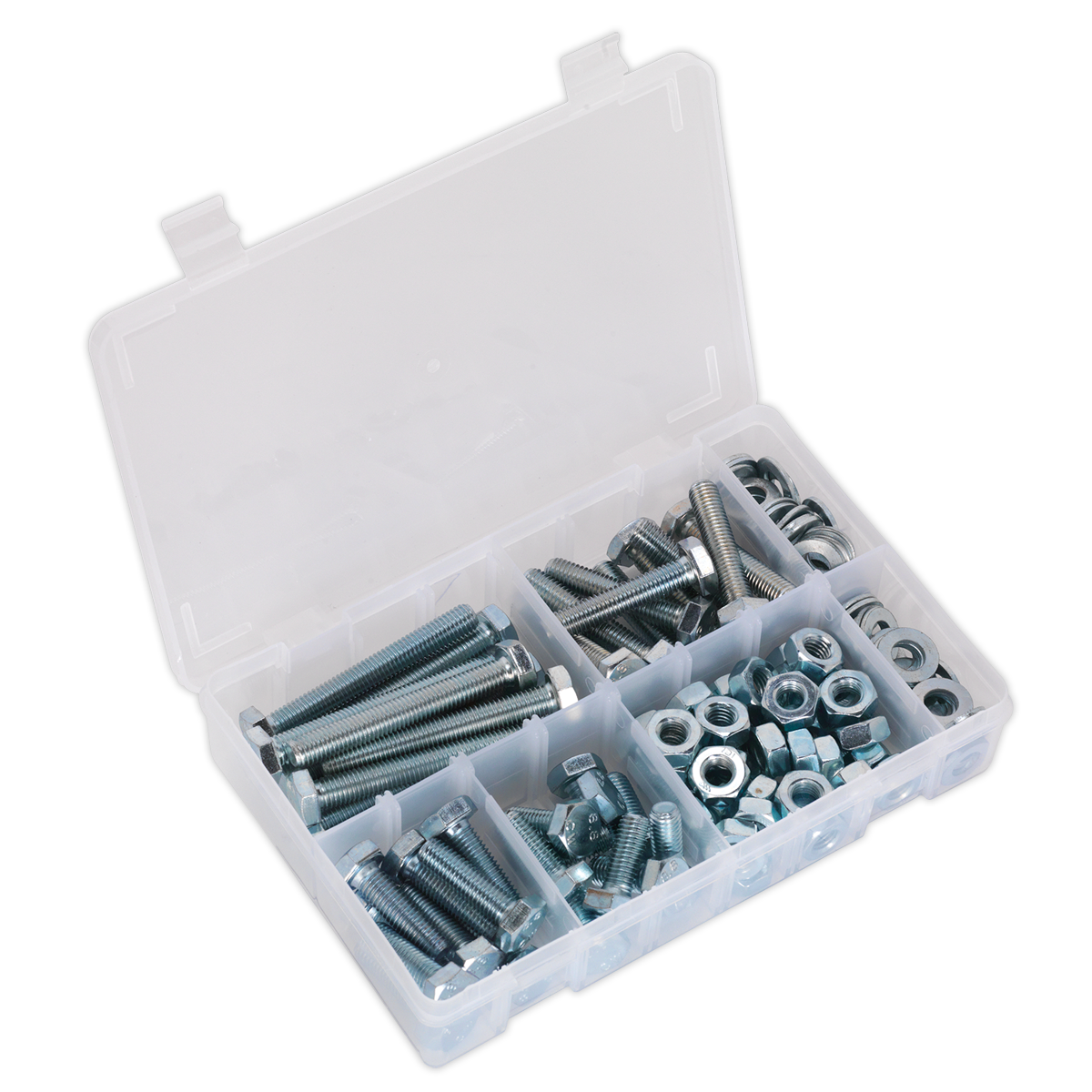 Sealey 150pc High Tensile Setscrew, Nut & Washer Assortment M10 AB052SNW