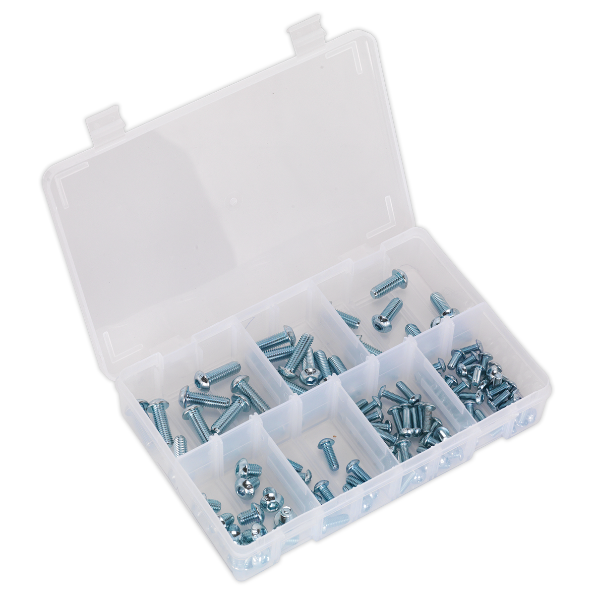 Sealey 108pc Button Head Socket Screw Assortment High Tensile DIN 912 - M5-M10 AB053BH