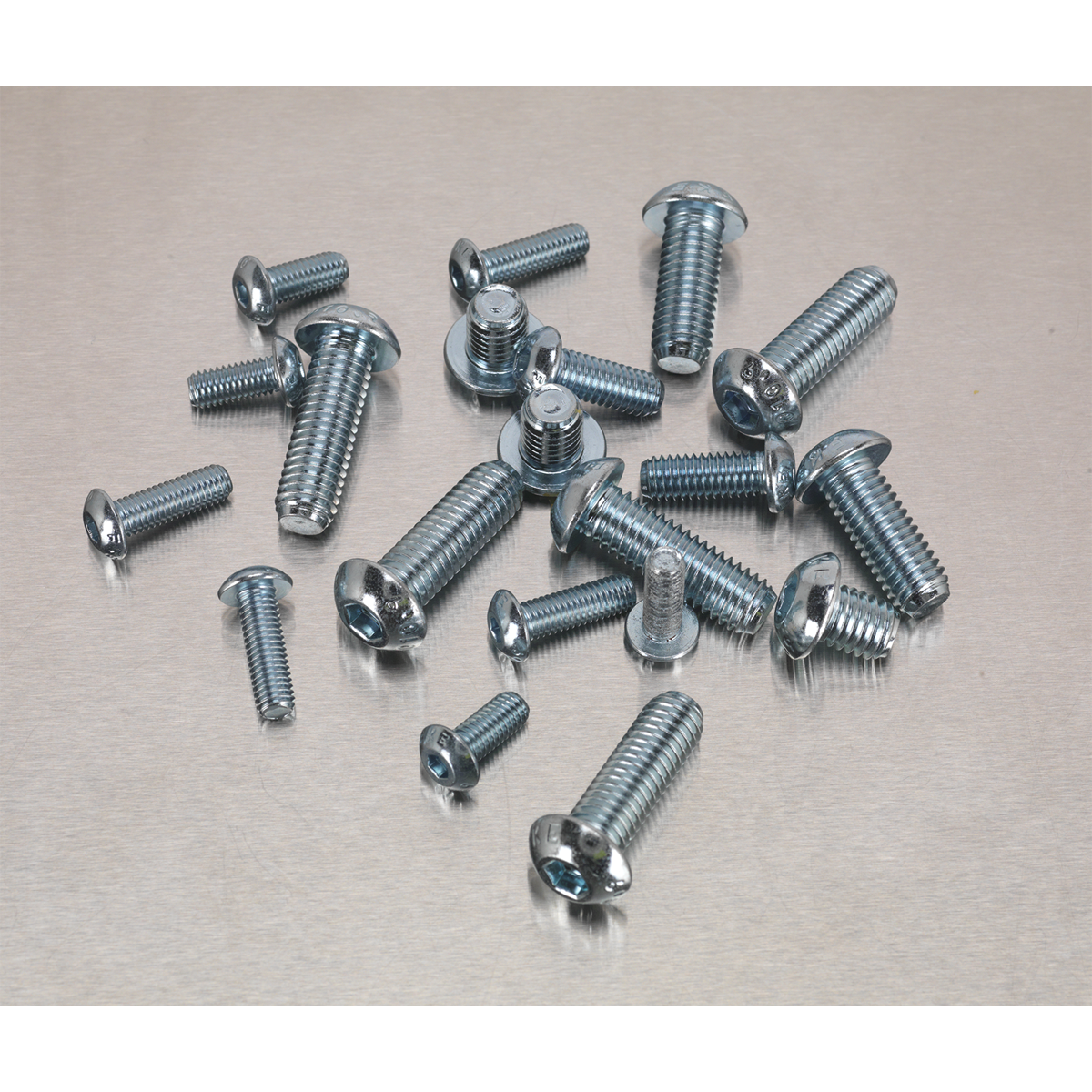 Sealey 108pc Button Head Socket Screw Assortment High Tensile DIN 912 - M5-M10 AB053BH