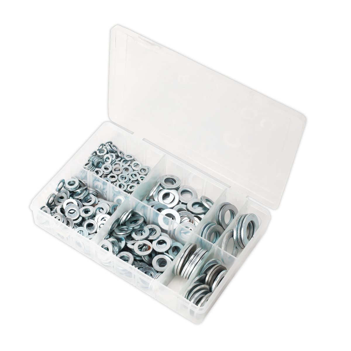 Sealey 495pc Form C Flat Washer Assortment BS 4320 - M6-M24 AB056WC