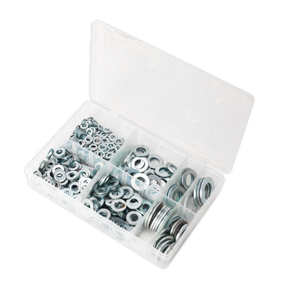 Sealey 495pc Form C Flat Washer Assortment BS 4320 - M6-M24 AB056WC