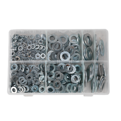 Sealey 495pc Form C Flat Washer Assortment BS 4320 - M6-M24 AB056WC