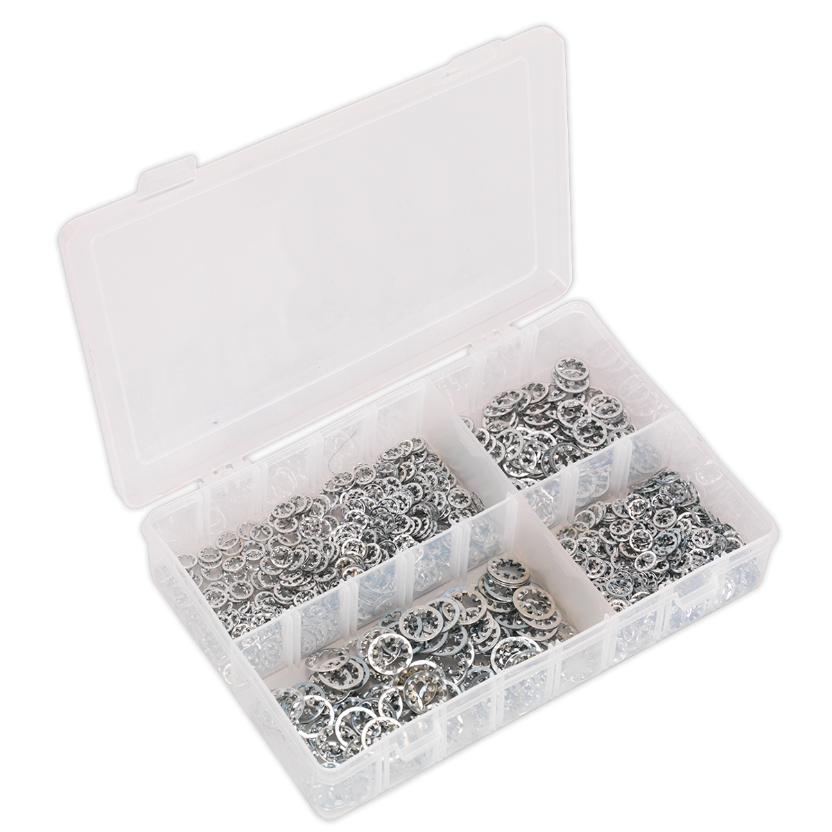 Sealey 1000pc Internal Serrated Lock Washer Assortment DIN 6798J - M5-M10 AB057LW