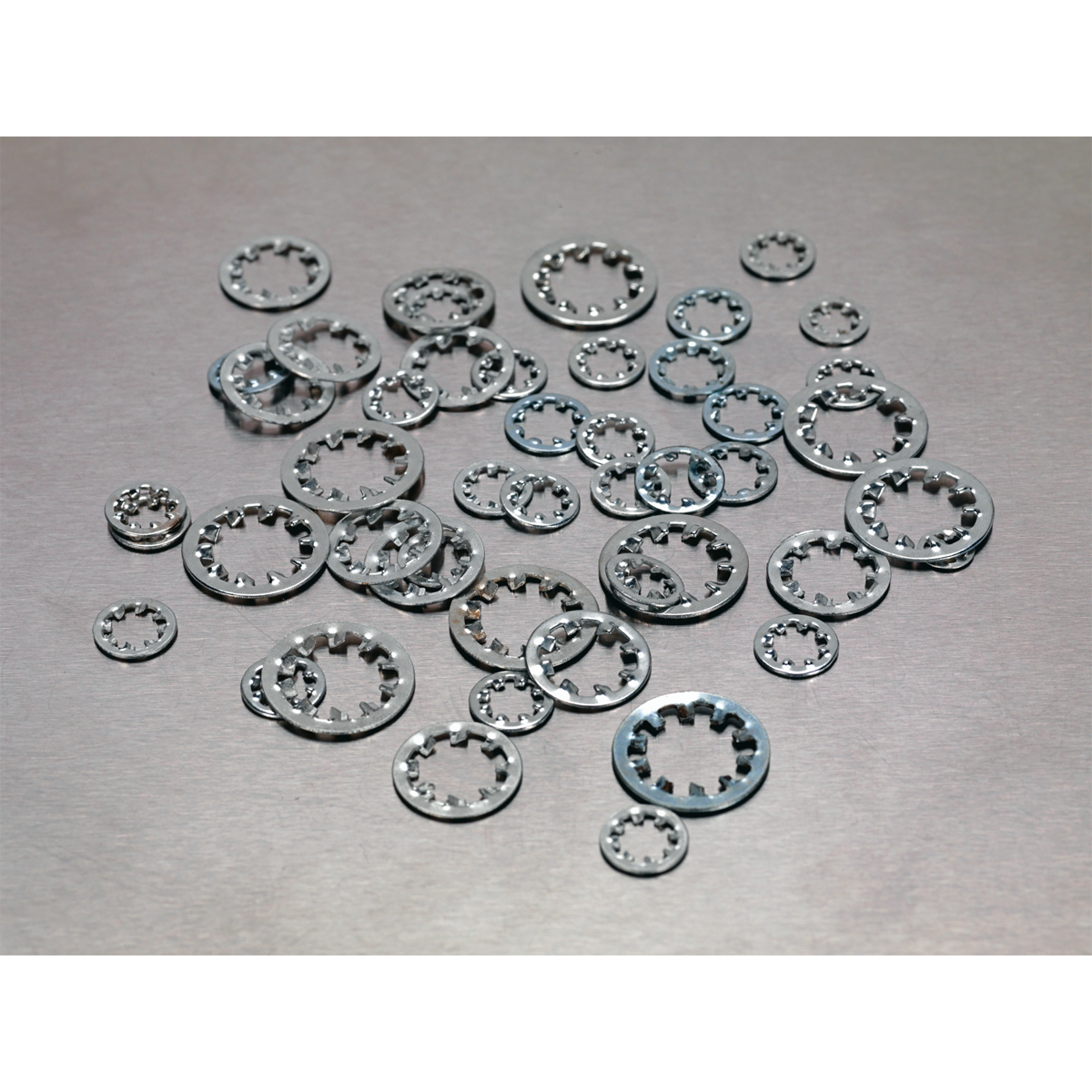 Sealey 1000pc Internal Serrated Lock Washer Assortment DIN 6798J - M5-M10 AB057LW