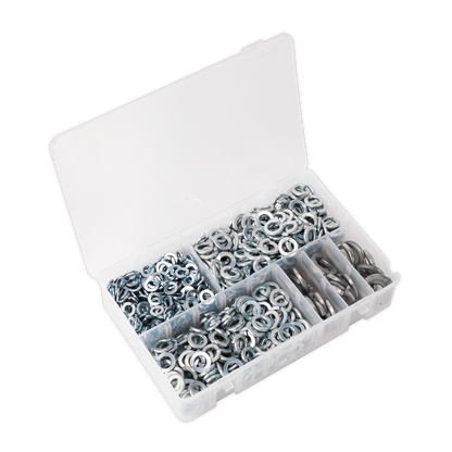 Sealey 1010pc Spring Washer Assortment DIN 127B - M6-M16 AB058SW