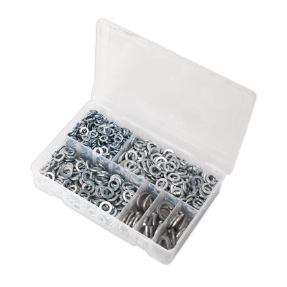 Sealey 1010pc Spring Washer Assortment DIN 127B - M6-M16 AB058SW