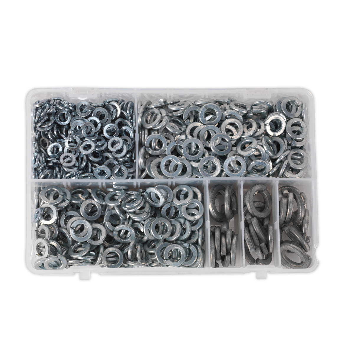 Sealey 1010pc Spring Washer Assortment DIN 127B - M6-M16 AB058SW