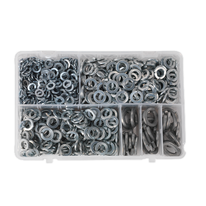 Sealey 1010pc Spring Washer Assortment DIN 127B - M6-M16 AB058SW
