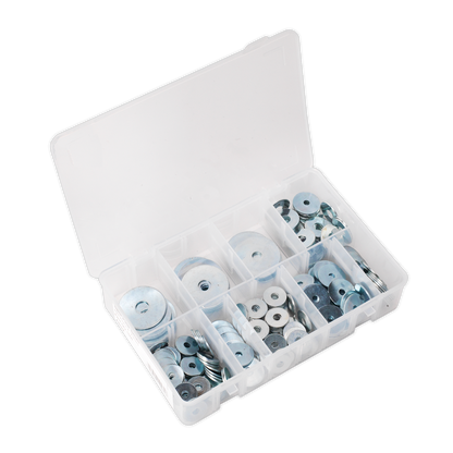 Sealey 240pc Zinc Plated Repair Washer Assortment - M5-M10 AB059RW