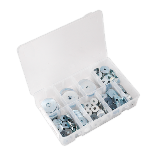 Sealey 240pc Zinc Plated Repair Washer Assortment - M5-M10 AB059RW