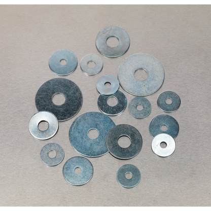 Sealey 240pc Zinc Plated Repair Washer Assortment - M5-M10 AB059RW