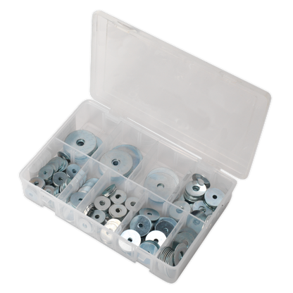 Sealey 240pc Zinc Plated Repair Washer Assortment - M5-M10 AB059RW