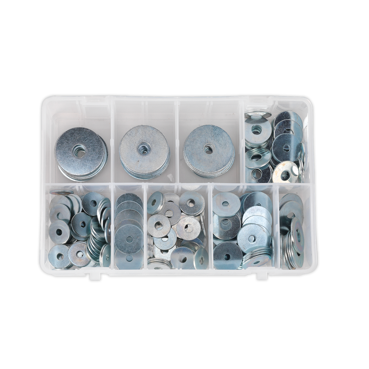 Sealey 240pc Zinc Plated Repair Washer Assortment - M5-M10 AB059RW