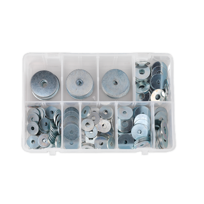Sealey 240pc Zinc Plated Repair Washer Assortment - M5-M10 AB059RW