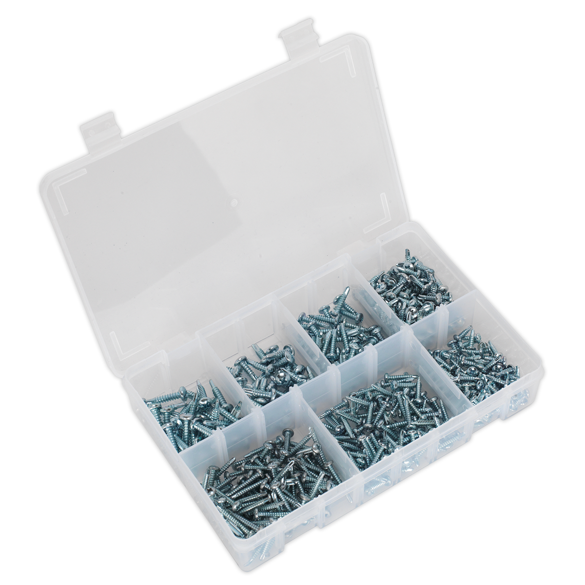 Sealey 500pc Self Drilling Phillips Pan Head Screw Assortment AB060SDS