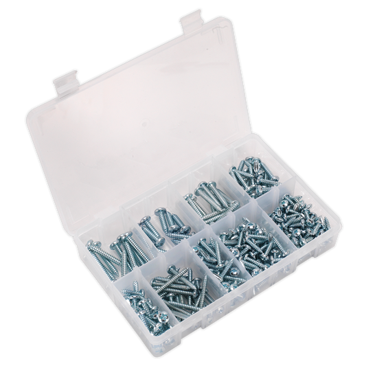 Sealey 305pc Self Tapping Pan Head Pozi Screw Assortment - DIN 798CZ AB064STPP