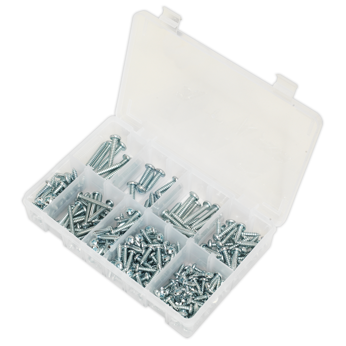 Sealey 305pc Self Tapping Pan Head Pozi Screw Assortment - DIN 798CZ AB064STPP