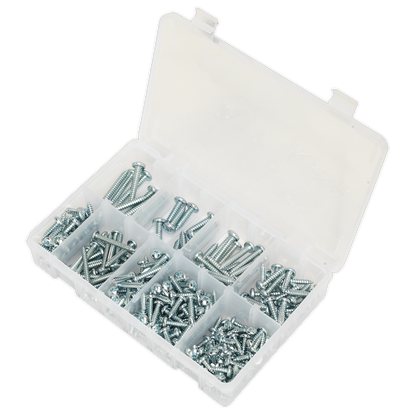 Sealey 305pc Self Tapping Pan Head Pozi Screw Assortment - DIN 798CZ AB064STPP