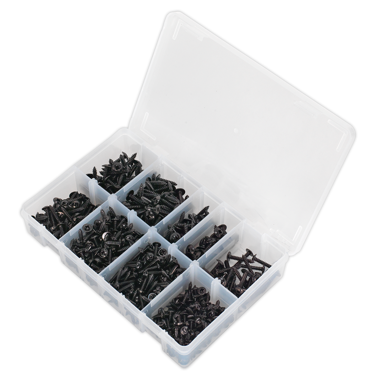 Sealey 700pc Self Tapping Flanged Head Screw Assortment AB066STBK
