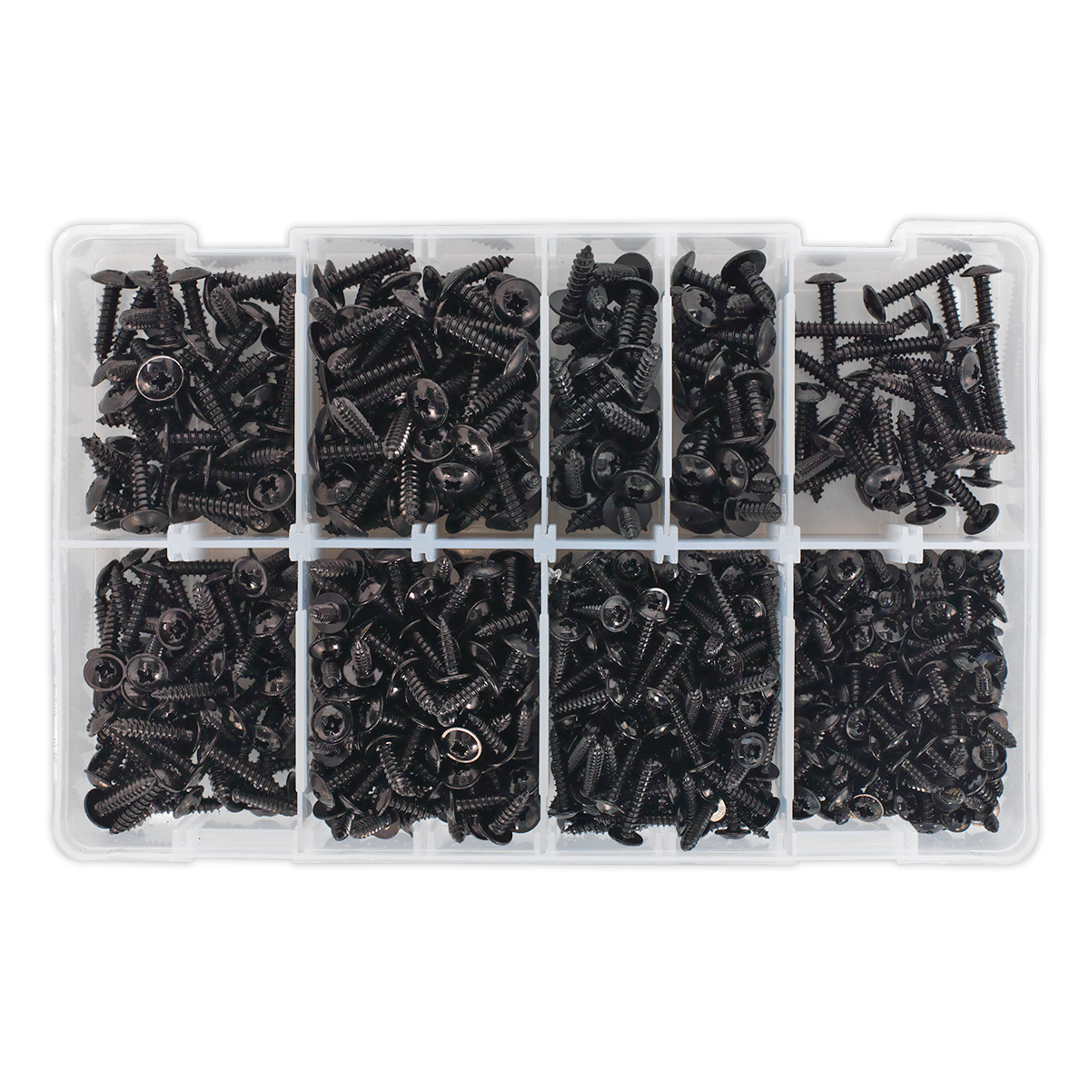 Sealey 700pc Self Tapping Flanged Head Screw Assortment AB066STBK