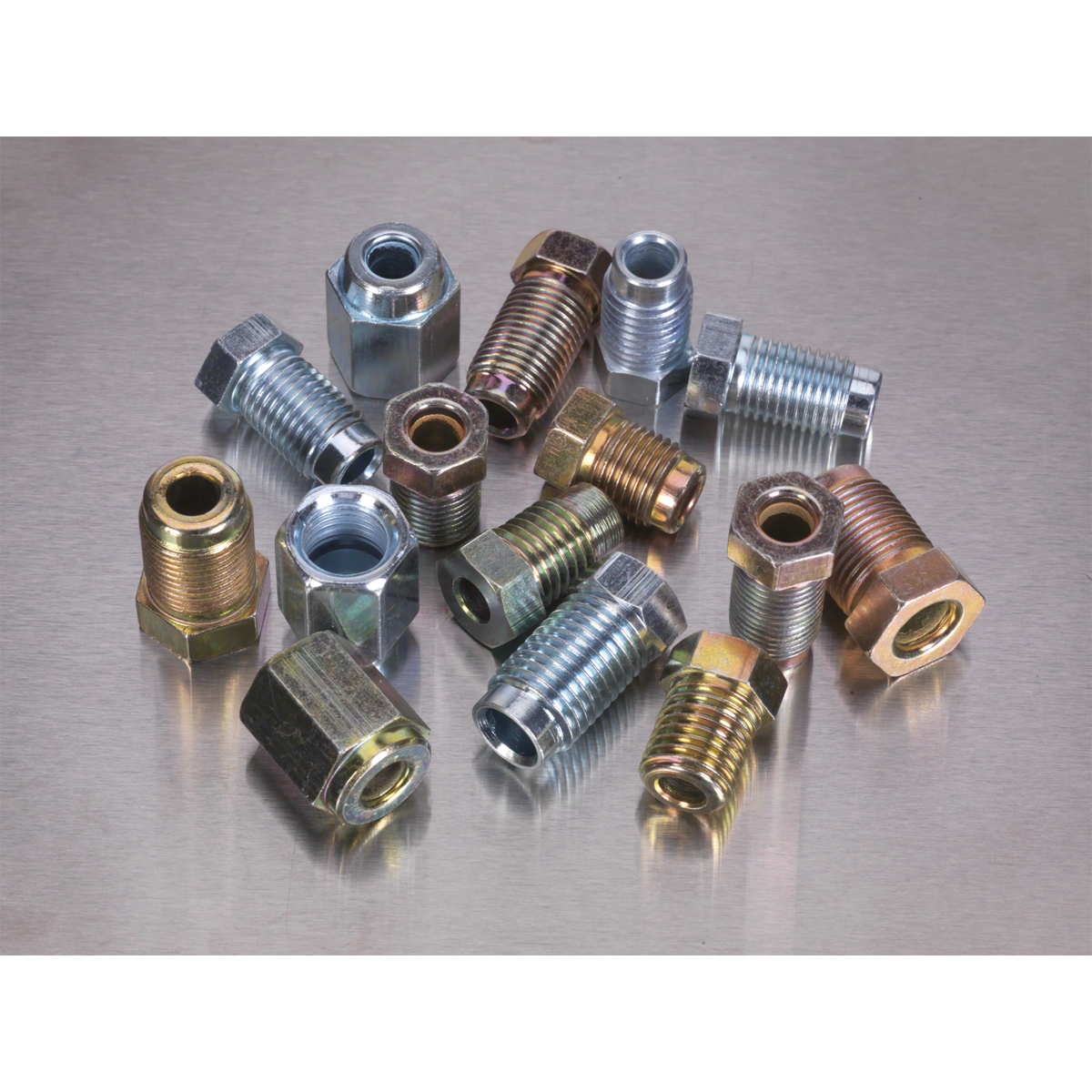 Sealey 200pc Brake Pipe Nut Assortment - Metric & Imperial AB068BPN