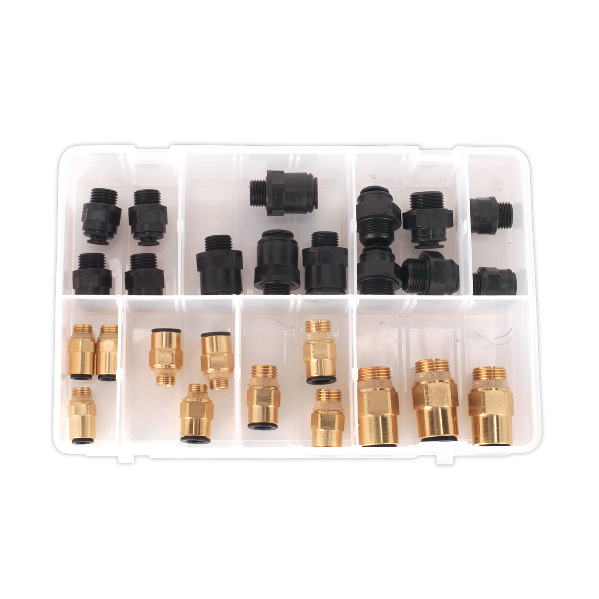 Sealey 30pc Speedfit® Pneumatic Coupling Thread Adaptor Assortment - Metric & Imperial AB072JG