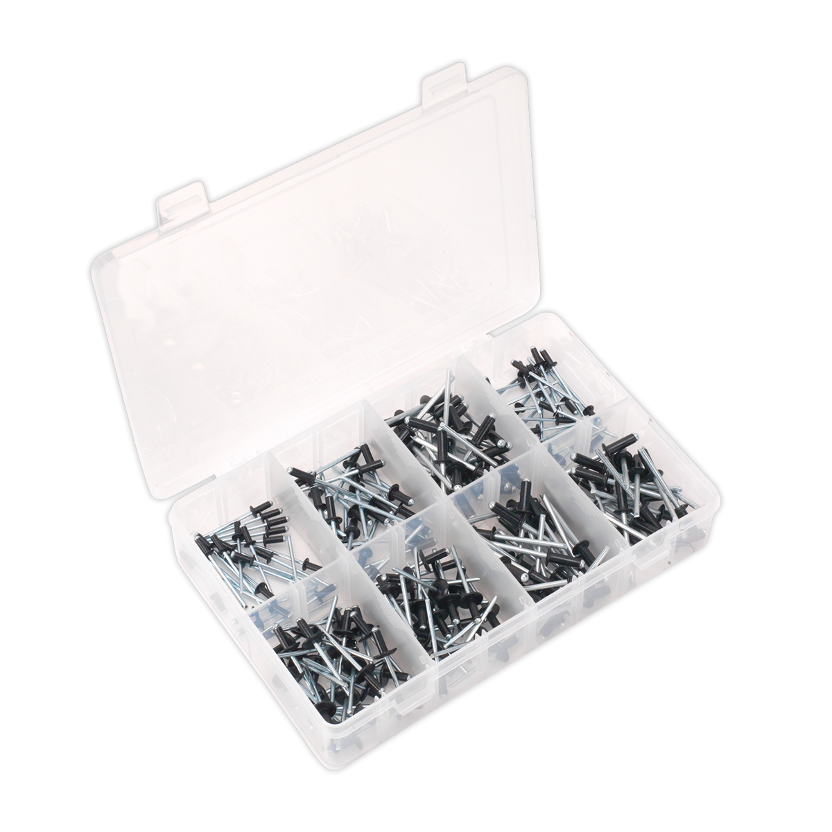 Sealey 200pc Black Anodised Rivet Assortment AB074BR