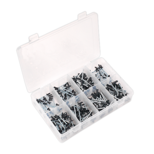 Sealey 200pc Black Anodised Rivet Assortment AB074BR
