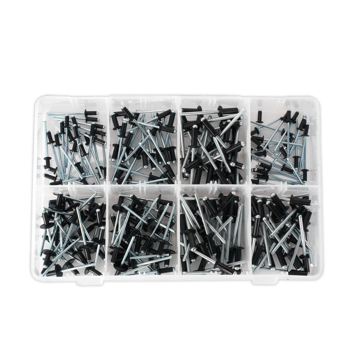 Sealey 200pc Black Anodised Rivet Assortment AB074BR