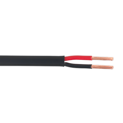 Sealey 30m 28/0.30mm Thin Wall Flat Twin Automotive Cable - Black AC2830TWTN